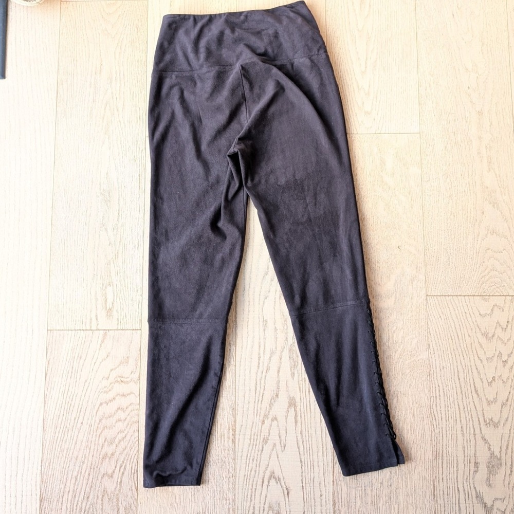 Lysse Faux Suede Lace-Up Leggings Women's Size S‎ High-Waisted Tights Pants - Picture 6 of 8
